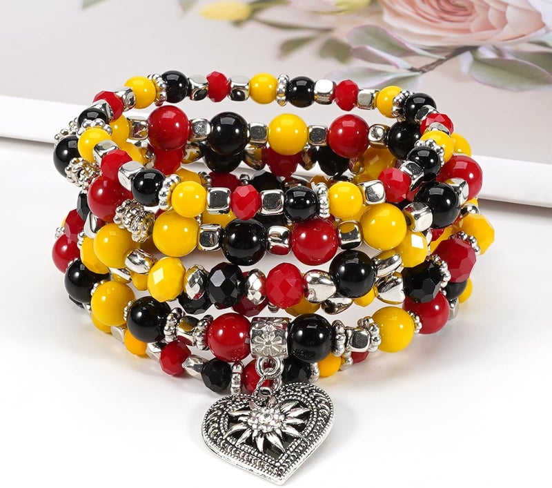 Lonext Halloween Bracelets Stackable Heishi Beaded Stretch Bracelets - Image 5